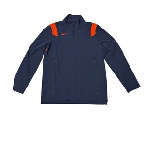 Nike‎ DJ5115-420 Coaches Performance Blue Orane 1/4 Zip Golf Jacket Mens Medium